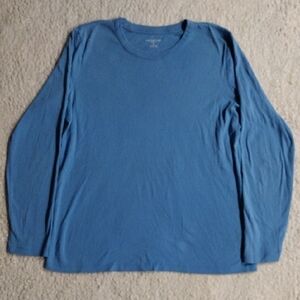 Lands' End Size XL Long Sleeve Tee Shirt Classic Baby Blue